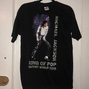 TWO Michael Jackson History World Tour t-shirts